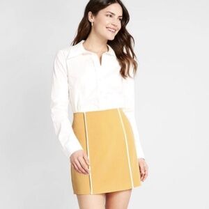 Yellow Polyester Miniskirt, ModCloth, 26